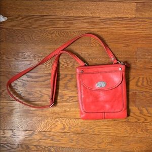 Red crossbody bag